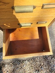 Antique 7 Drawer Wood Apothecary Cabinet Printers Typeset map file 16 x 18 x 44