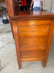 Antique Oak commode cabinet