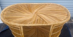 Vintage Rare Unique Custom Sunburst Bohemian Wicker Bar Philippines
