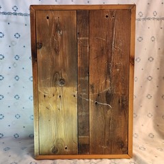 Vintage 1982 Hand Painted Solid Wood Spice Cupboard Chicken Family Wanda Art