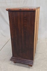 Antique Romanian Folk Painted Pine Cupboard with Drawers and a Door