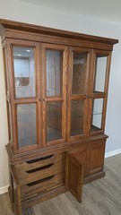 1970s henredon scene one lighted china cabinet