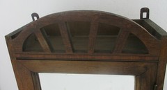 Kitchen Medicine Apothecary Bathroom Cabinet Inlay Wood Exquisite Antique
