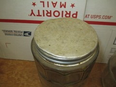 HOOSIER CABINET ORIGINAL TEA SPICE JAR GLASS LOT # 1292