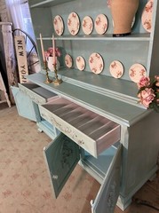 Painted Cottage Shabby Chic China Cabinet