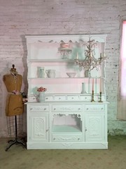 Painted Cottage Shabby Chic China Cabinet