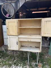 Vintage Keystone Hooser Cabinet Hutch Top