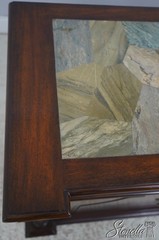 L72633: MAITLAND SMITH Mahogany Stone Top Console Cabinet