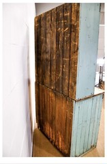 c.1900 Antique American Painted Farmhouse Cabinet Cupboard Pennsylvania