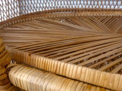 Vintage Rare Unique Custom Sunburst Bohemian Wicker Bar Philippines