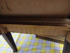 VTG 1950s Sewing Cabinet/End Table Spool-Notions Storage Some Refurbishing Needs