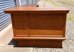 Antique Quarter Sawn Oak L Shaped General Store Counter Bar 1920s