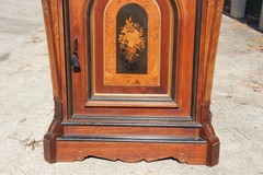 Spectacular Walnut Victorian Credenza Cabinet with Fabulous Marquetry Inlay
