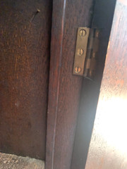 ANTIQUE 1800’s ENGLISH OAK CABINET APOTHECARY TOBACCO CUPBOARD – Local Pickup NC