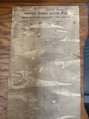 Antique W.P.C.&Co. New York Cabinet Letter File from the early 20th. Dated 1900