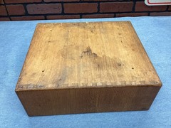 Vintage 2 Drawer Oak Card File 13-1/4” x 15” x 5-1/4” Nice ! L👀K !
