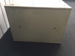 Vintage Veteran Series Metal Single Drawer Cabinet Grey