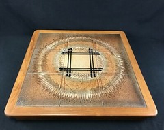 RARE 1960s Johannes Anderson SIGNED Mid Century Danish Teak Table Ceramic Mosaic