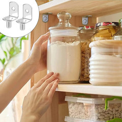 50 Pcs Shelf Support Pegs, 1/4 Inch (6.35mm) Metal Shelf Pins for Wood Shelves