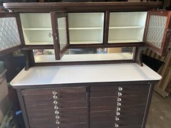 Antique dental cabinet American cabinet company With Inserts