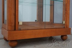 70889: HICKORY WHITE Genesis Collection Biedermeier Curio Cabinet