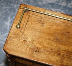 19TH CENTURY VICTORIAN INLAID WALNUT MARQUETRY PIER GLAZED MUSIC CABINET