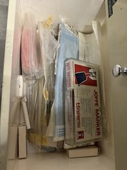 Vintage 1950s MEDICAL APOTHECARY DENTAL TOOL FILE CABINET 6 DRAWER WKey & TOOLS