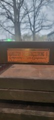 Hamilton Mfg. Co. Vintage Metal Cabinet With Wood Drawers