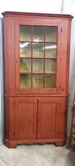 1800’s Square Nailed CORNER CUPBOARD ANTIQUE COLLECTIBLE FURNITURE