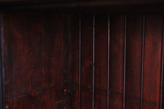 Antique Mahogany Display Cabinet with Glass Doors