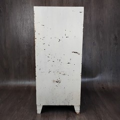Industrial Metal Medical Cabinet White Steel Storage Locker 28″ Freestanding Sm