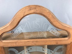 Music Gramophone record player wood hanging wall curio box