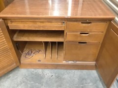 Vintage furniture – Ethan Allen Custom Room Plan maple cabinet suite (1950’s)