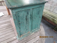 FEYL’S FINE POUND CAKE ADVERTISING WOODEN DISPLAY CUPBOARD 1897 SCHWANBECK BROS.