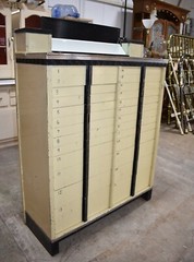 Antique Art Deco Medical Dental Cabinet, American Cabinet Co