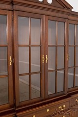 F70708: STICKLEY Mahogany 4 Door Breakfront Bookcase Cabinet