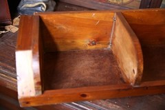 Vintage wood cubby apothecary parts Seed bin storage organizer box Antique