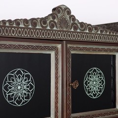 Antique Living Room Cabinet Ethnic Rino Galbiati XX Century Original