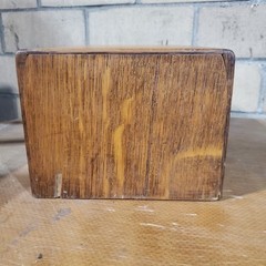 Antique Yawman & Erbe N.Y Oak Wood 1-Drawer Card Catalog Index File Cabinet Box