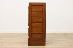 Farmhouse Antique Ash Ice Box Kitchen Pantry or Bar Cabinet #53682