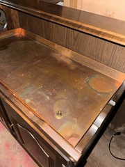 Vintage Hale furniture of Vermont copper lined dry sink