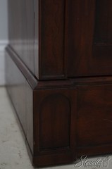 72383: JOHN WIDDICOMB Vintage Walnut Gothic Design Breakfront Display Bookcase