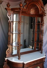 Antique Victorian Rosewood Étagère with console cabinet