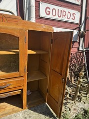 Vintage Keystone Hooser Cabinet Hutch Top