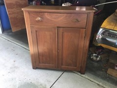 Antique Solid Walnut Country Primitive Jelly Cupboard Cabinet Circa 1850’s