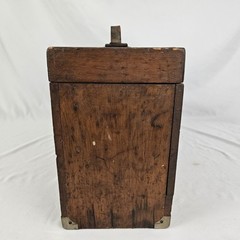 Wooden Machinest Cabinet Jewelers Specimen Watch Storage Chest Vintage Handmade