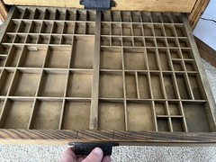 HAMILTON MFG CO PRINTERS CABINET TYPE CASE FLAT FILE APOTHECARY 12 DRAWER