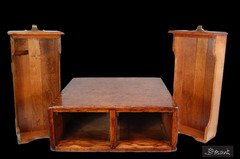 Antique 2 Drawer Oak Wood Card Catalog File Cabinet