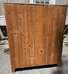 Stephen D VanOrmer hand-built Pennsylvania country painted dry sink cupboard