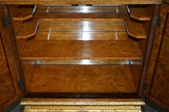 IMPORTANT ANTIQUE GEORGE II CIRCA 1740 MULBERRY WOOD GILTWOOD DRINKS CABINET